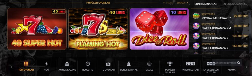 mrcasino casino oyunları